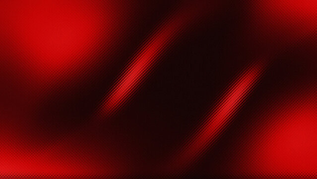 Bright red and deep black. With a very fine micro dot texture or halftone pattern, it gives a technical digital impression