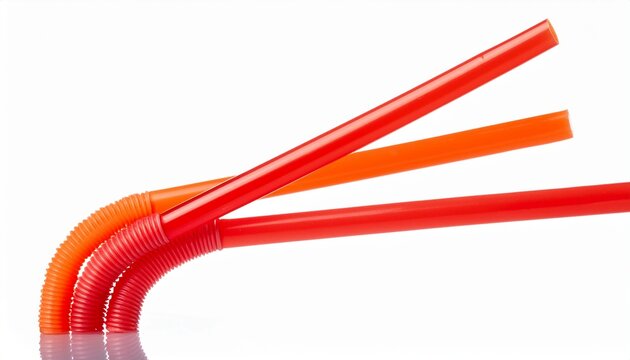 Peper Drinking Straw Isolated On White Cutout
