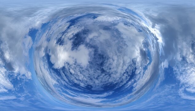 Sky dome image for 360&deg; VR photography or video.