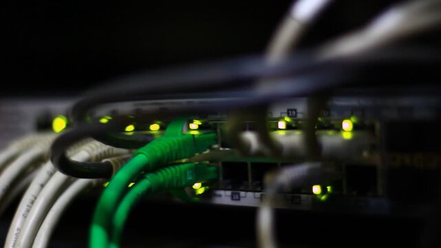 Ethernet cables, RJ 45, 10/100/1000 Mbps.
