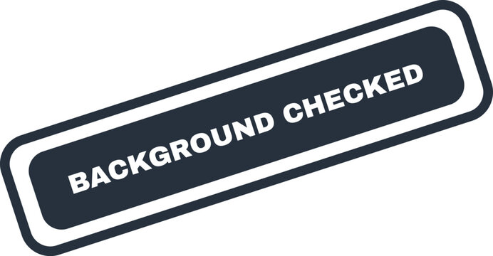Black stamp with background checked text for approval documents