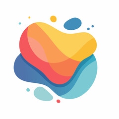 Fototapeta premium Abstract Fluid Shapes with Gradient Colors