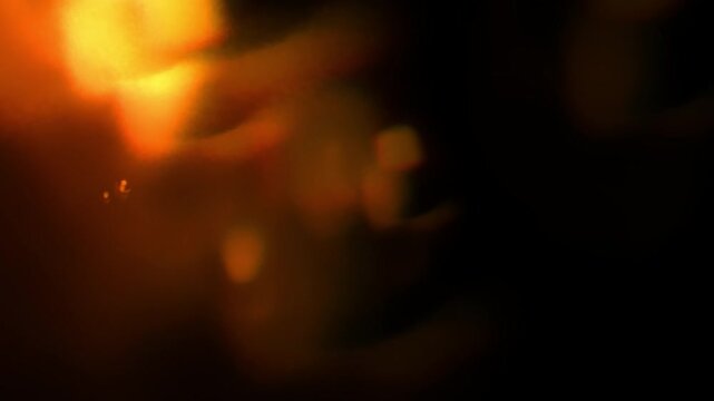 Vintage Light Leak Transition with Warm Glow, Orange Film Burn Overlay, Abstract Film Burn Texture for Video Editing.