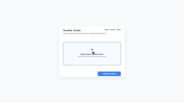 Step by Step Profile Creation and Account Onboarding Success Animation Workflow