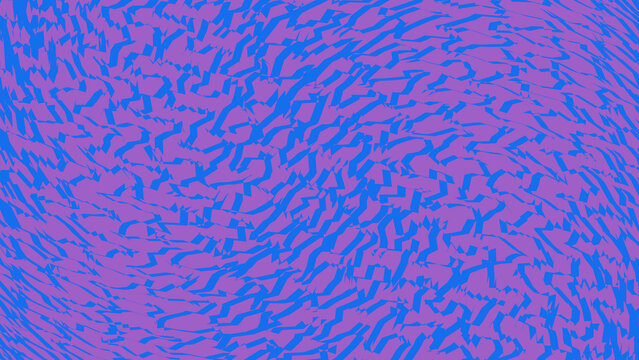 Abstract pixel art pattern in vibrant blue and purple colors