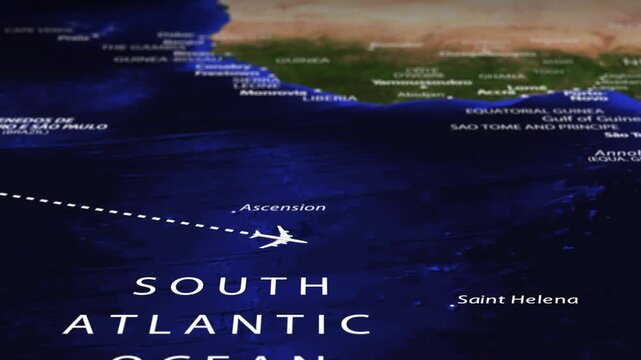Flight From Mexico City MEXICO to Maputo MOZAMBIQUE with flag pins