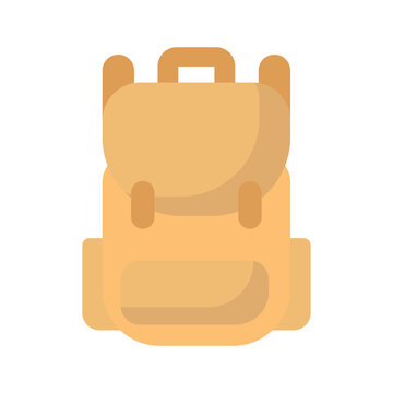 Travel Backpack Vector Icon which can easily modify or edit