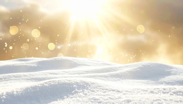 winter landscape with snow