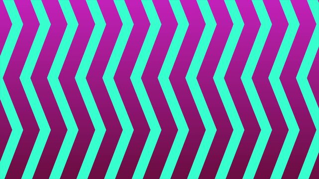 Purple and Turquoise Zigzag Chevron Pattern Seamless Loop