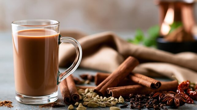 masala chai, indian spiced milk tea