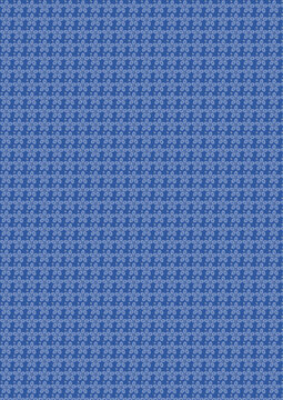 Blue Geometric Seamless Floral Pattern Minimal Vector Background