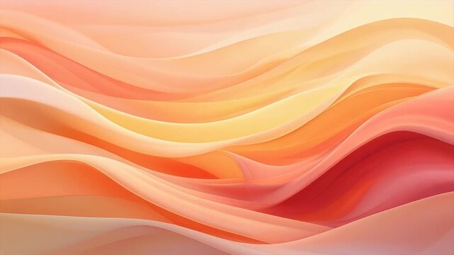 Elegant warm gradients flowing through peach gold and crimson layers with radiant ambience