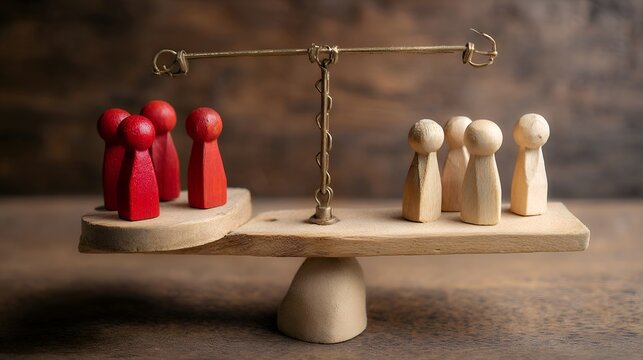 wooden figures of people
