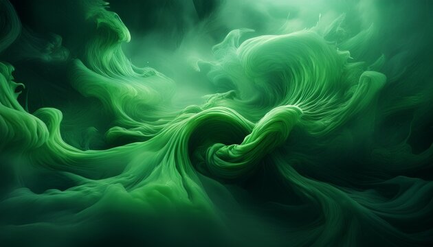 green ghostly fog slime like mist swirling outward