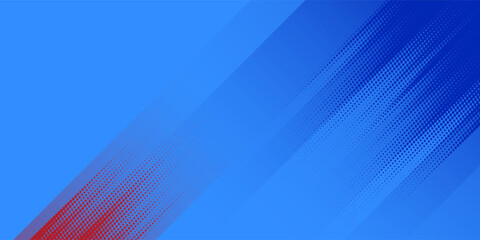 Modern soccer banner background featuring a football with dynamic abstract shapes, halftone textures, and stylized field elements. © Ida