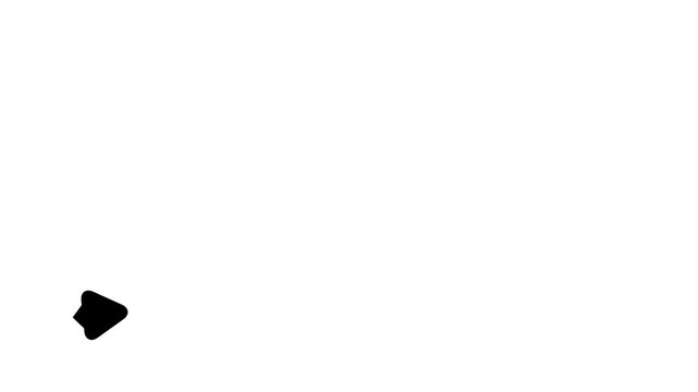 rising arrow animation, success concept. Profit growing icon animation. rising arrow isolated on transparent background.