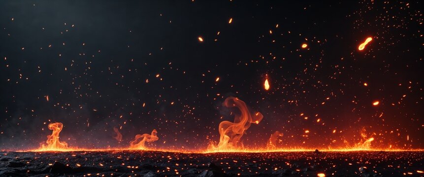 Ashen Breeze A Symphony of Floating Fire