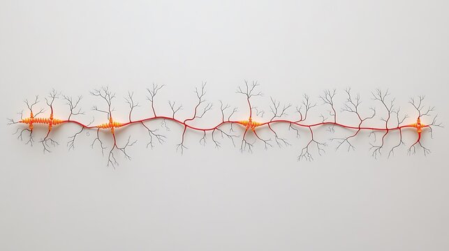 Nerve Pathway Diagram with Reflex Arc