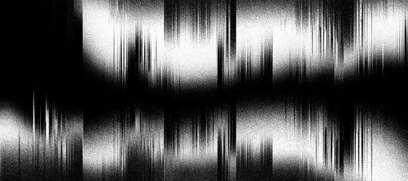 Glitch texture background with vertical lines and analog static noise effect