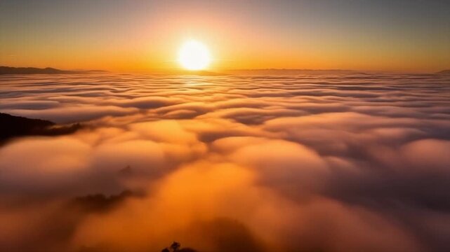 Warm amber and rose luminous mist drifting upward through soft atmospheric space with radiant glow