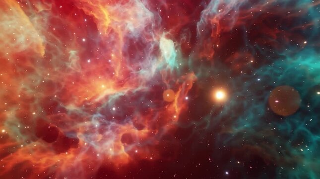 Exploring the colors and patterns of space in a distant nebula