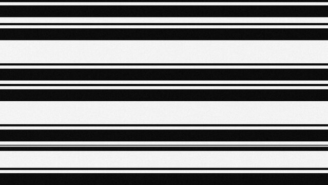 Black and white horizontal stripes pattern background with subtle grain texture