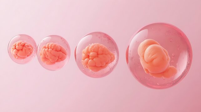 Stages of Embryo Development in Petri Dish