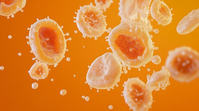 Budding Yeast Cells in 3D Rendering
