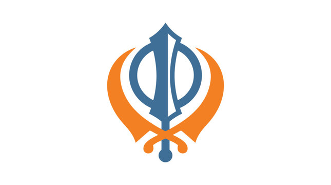 Khalsa Khanda Sikh Symbol, Religious Icon, Punjab Culture, India