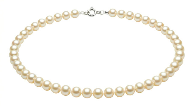 Sophisticated single strand pearl necklace with necklace accessory gemstone