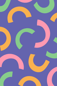 Colorful textured abstract backgrounds with varied cheerful patterns. Background suitable for posters, cards, covers, branding and banners. Vector illustration
