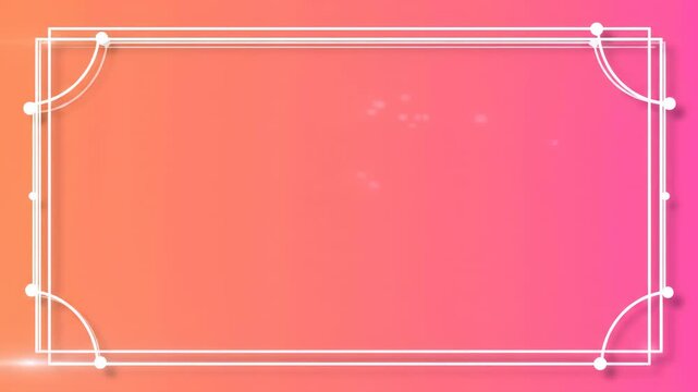 Gradient background with white frame and corner accents