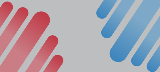 Fototapeta premium blue and red geometric abstract background overlapping layers on bright space with line effect decoration. Circle style concept modern graphic design element for banner, flyer, card. vector