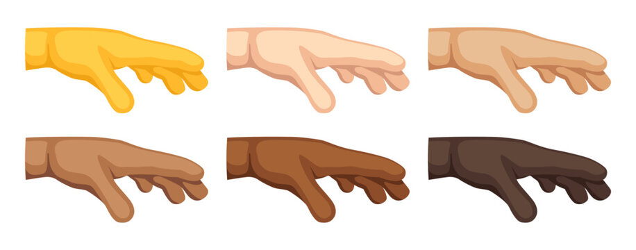 Palm down hand sign emoji, hand gesture symbol, vector icon illustration, isolated on transparent background. 