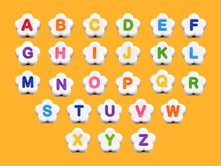 Bead Letters, Scrapbook Collage, Junk Journal Theme SVG vector Isolated Elements  © kawacreative