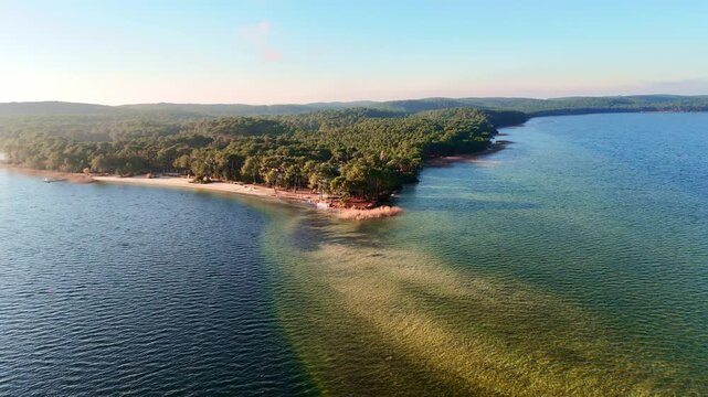 Hourtin Lake, Drone Footage, France