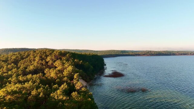 Hourtin Lake, Drone Footage, France