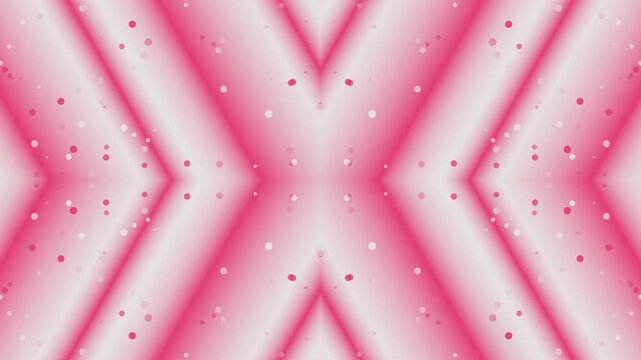 Vibrant pink geometric pattern with sparkling dots on abstract background