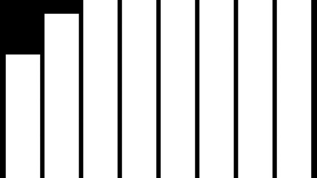 Geometric Rectangular Shape Luma Matte Transition Mask Template for Video Compositing