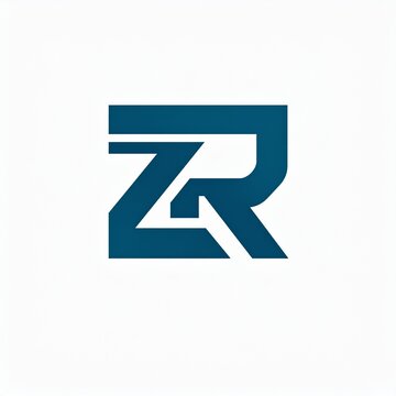Modern ZR Monogram Logo With Abstract Letter Fusion and Vector Design