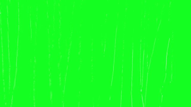 Condensation drops on window green screen chroma key background overlay with stormy autumn rain falling down for advanced multi layer film editing software compositing video layouts.........