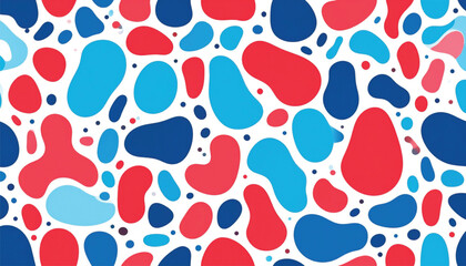 Fototapeta premium Colorful abstract shapes and patterns.