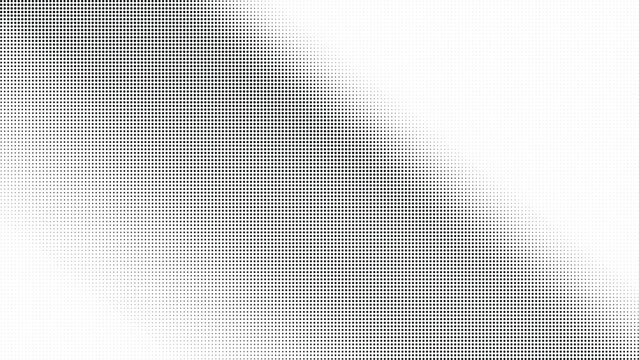 Halftone dot pattern with gradient effect on transparent background