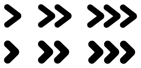 right arrow navigation icon set © graphixecho