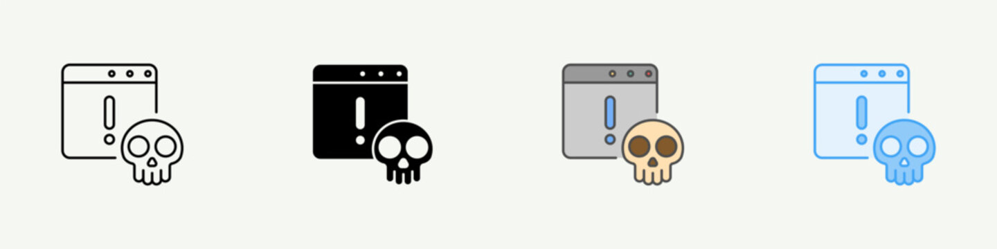 Malware Single Icon Pack Multistyle