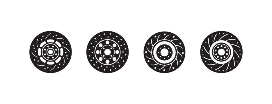 brake discs with unique ventilation patterns and hole configurations for various vehicle applications  essential car parts for efficient heat dissipation and optimal performance