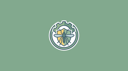 Fototapeta premium Mosquito Shield Protection Concept Icon