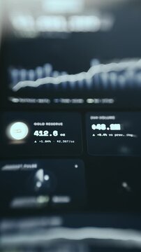 Stock trading platform dashboard interface
