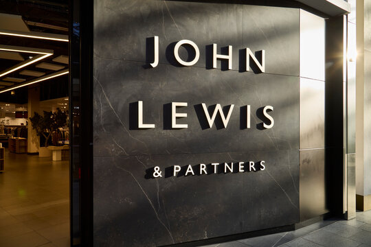 Edinburgh, Scotland, United Kingdom - January 19 2026: John Lewis and Partners retail store entrance signage in Edinburgh