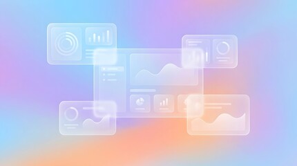 Fototapeta premium Vibrant flowing abstract design featuring swirling luminous colors and light streaks suggesting seamless movement energy and creativity on a deep dark background